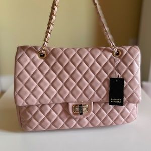 Pink Quilted Handbag